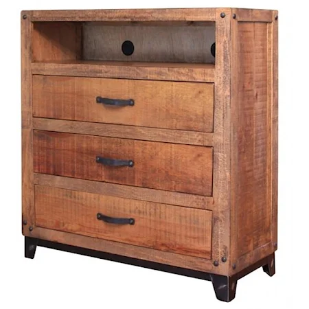 Media Chest with 3 Drawers and 1 Shelf